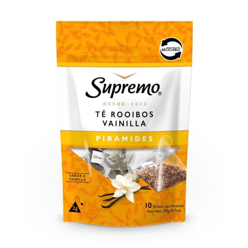 SUPREMO - Té Rooibos Vainilla Pirámides Supremo 10 Un