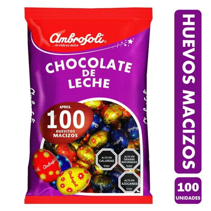 AMBROSOLI - BOLSA HUEVOS MACIZOS 6X840 GR. PASCUA