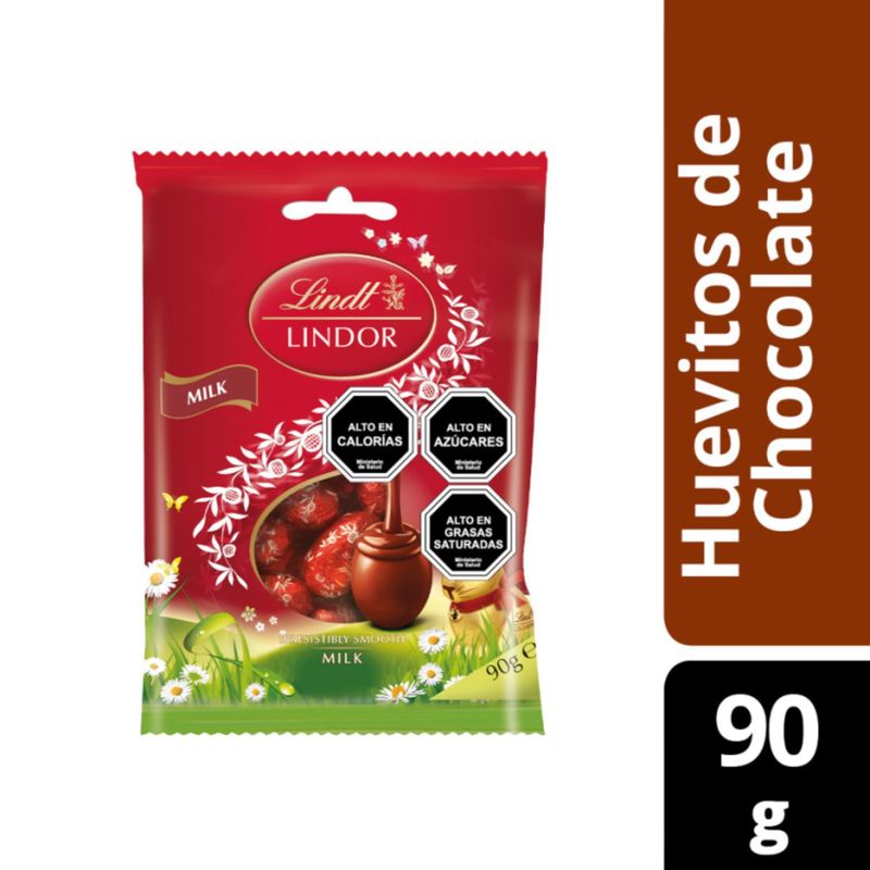 LINDT - CHOCOLATES HUEVITOS LECHE LINDT 90G UND