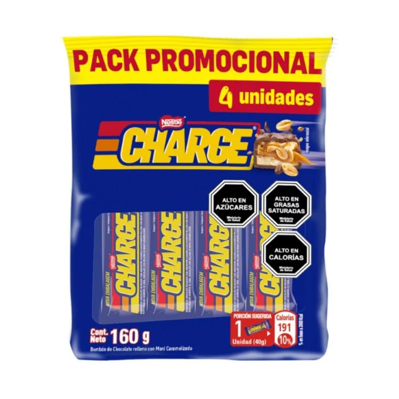 CHARGE - PACK CHOCOLATE MANI Y CARAMELO CHARGE KL