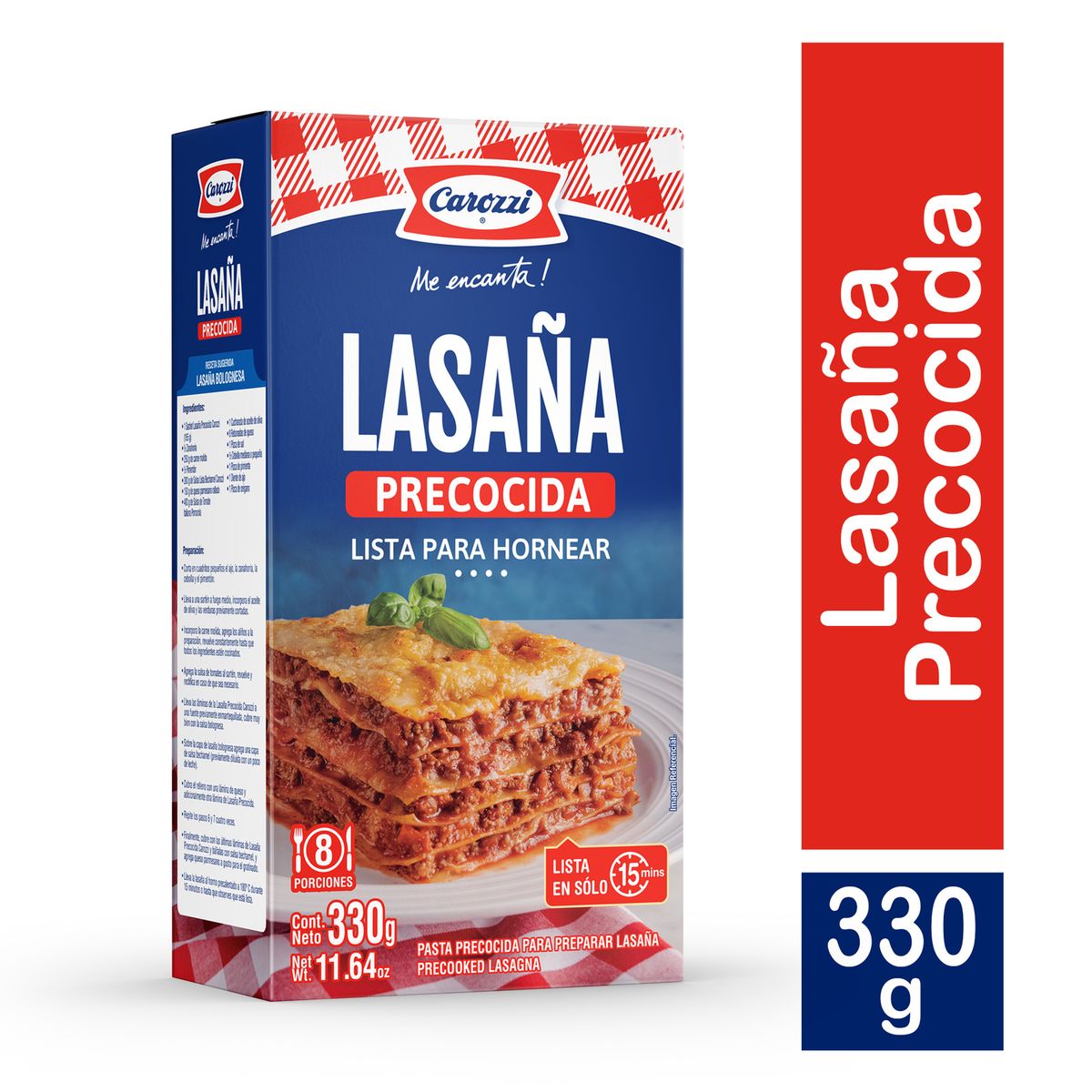 CAROZZI - LASANA PRECOCIDA CAROZZI 330 GR