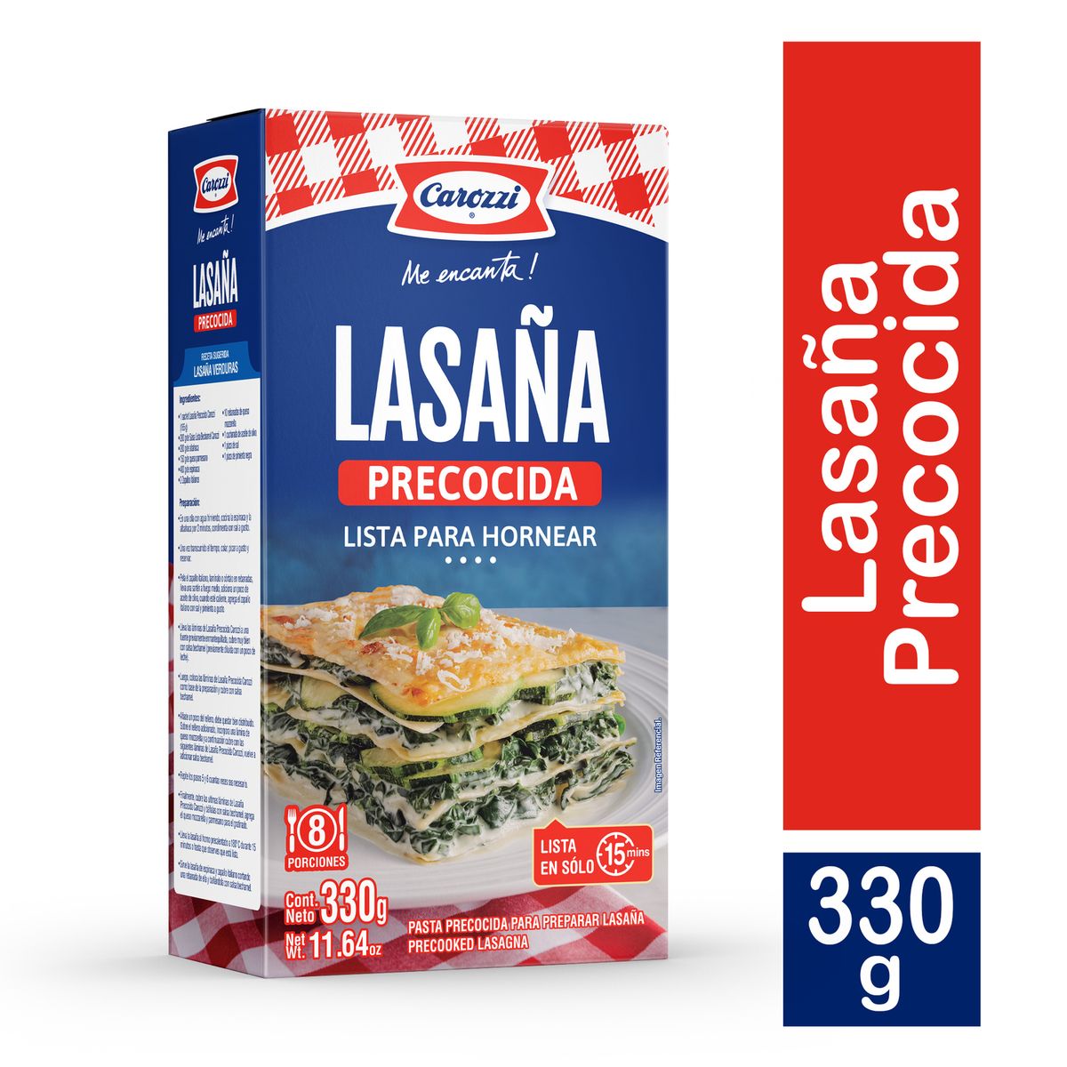 CAROZZI - LASANA PRECOCIDA CAROZZI 330 GR