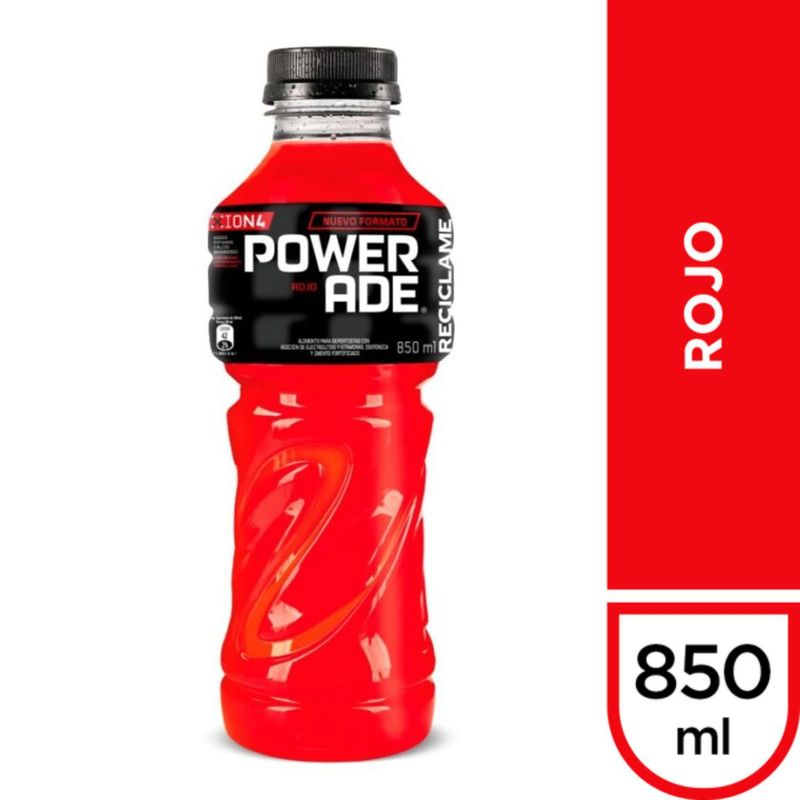 POWERADE - Bebida Isotónica Roja Powerade 850 ml