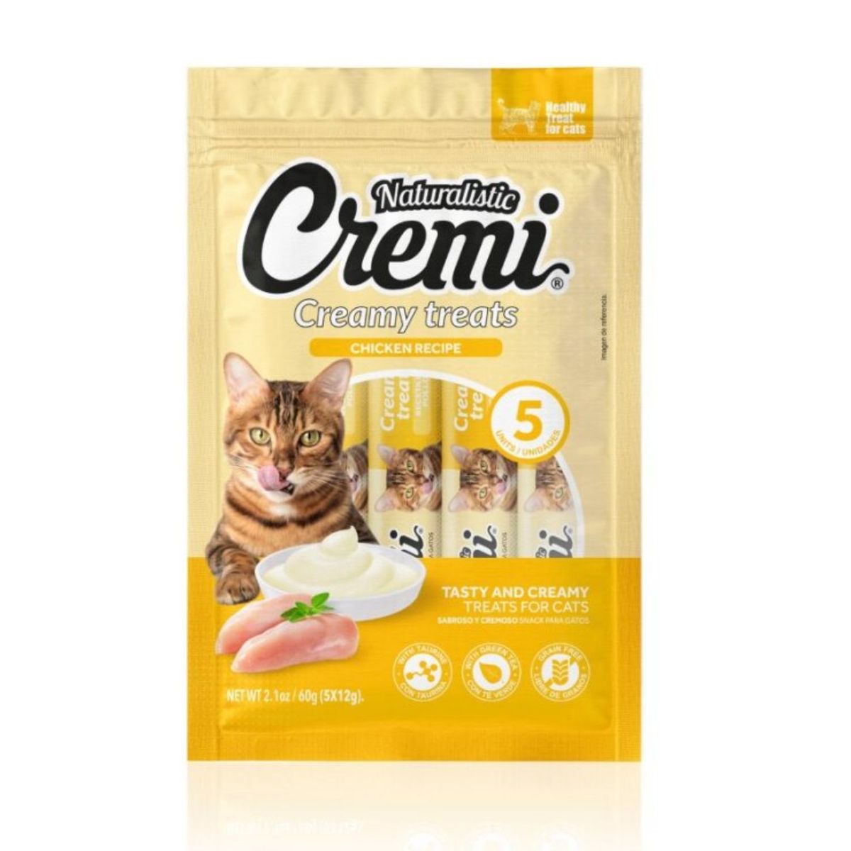 NATURALISTIC - Snacks para Gato Sabor Pollo Naturalistic 5 Un