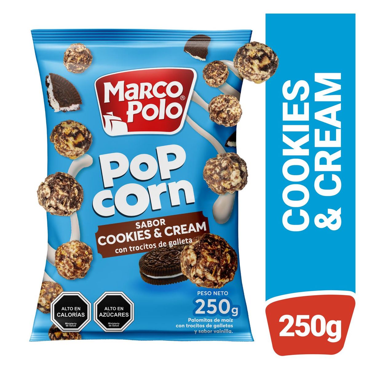 MARCO POLO - Pop Corn Cookies & Cream Marcopolo 250 g