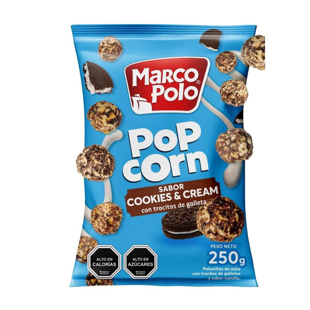 MARCO POLO - Pop Corn Cookies & Cream Marcopolo 250 g