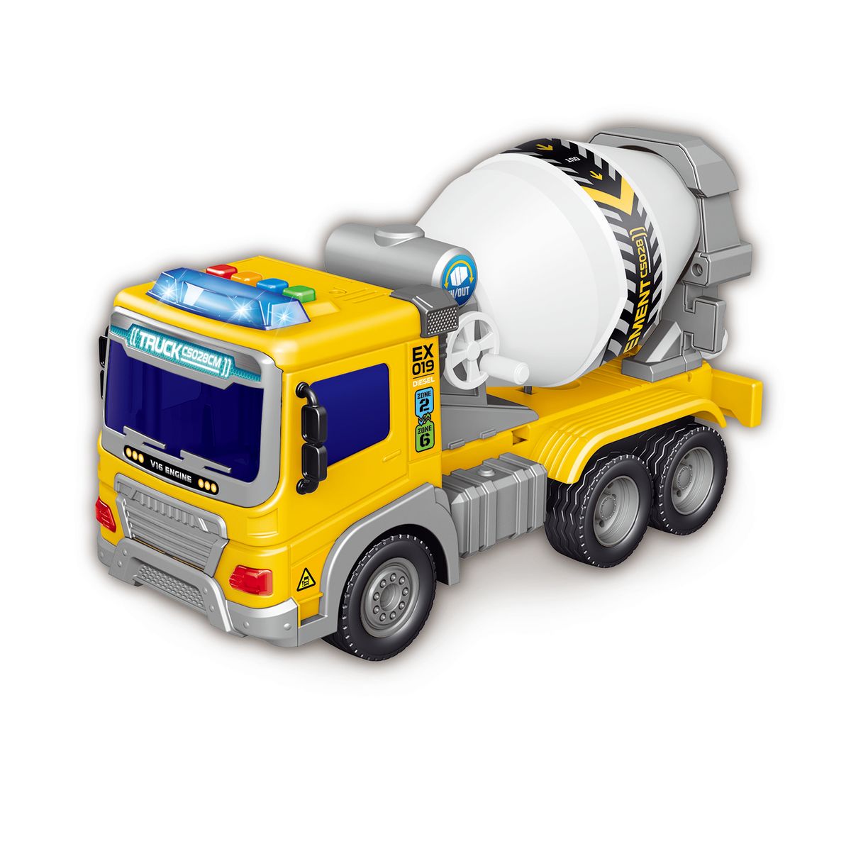 ULTRAX - A Ficción Camión Construcción 28 CM Luz Y Sonido