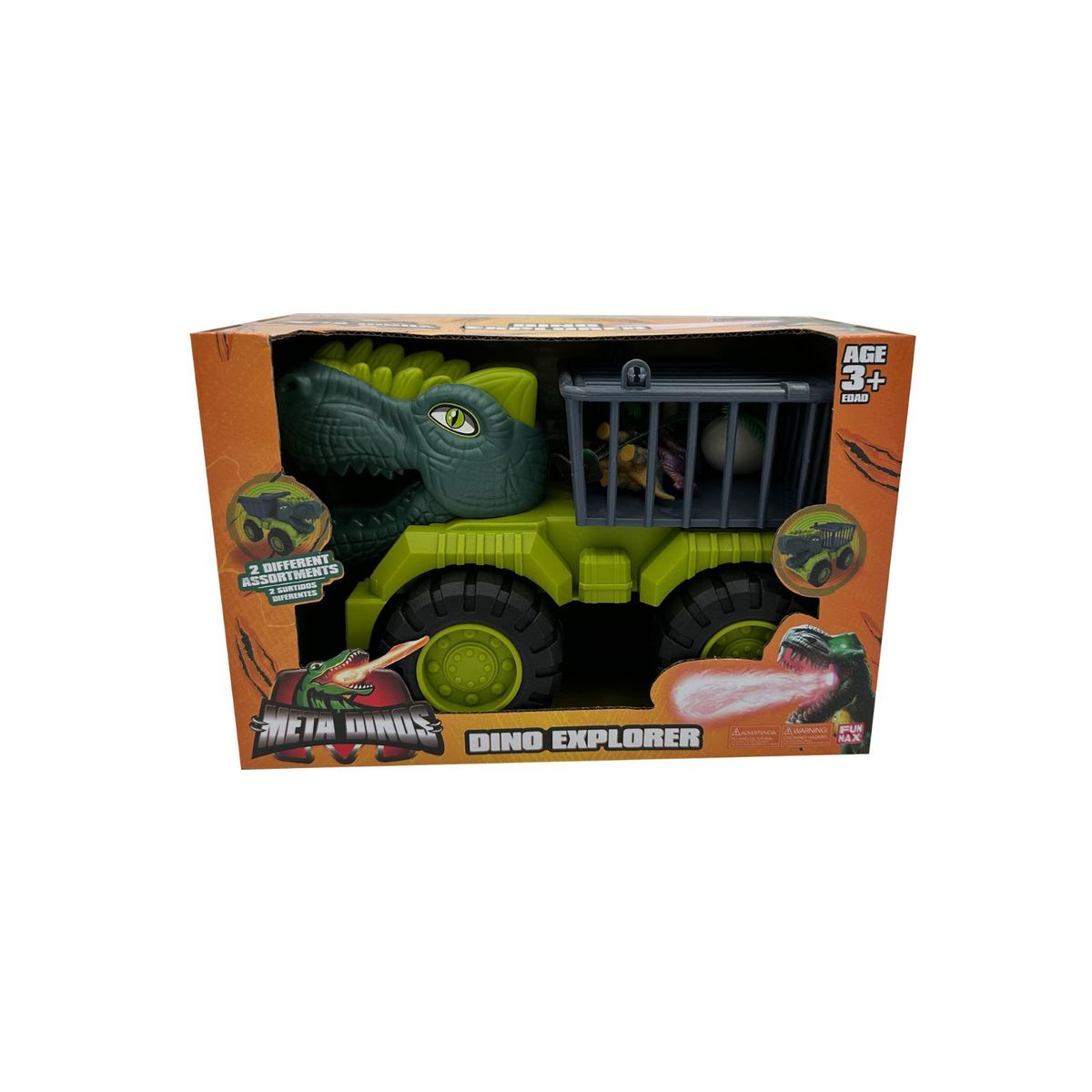 META DINO - Vehículo Free Wheel Dino Truck