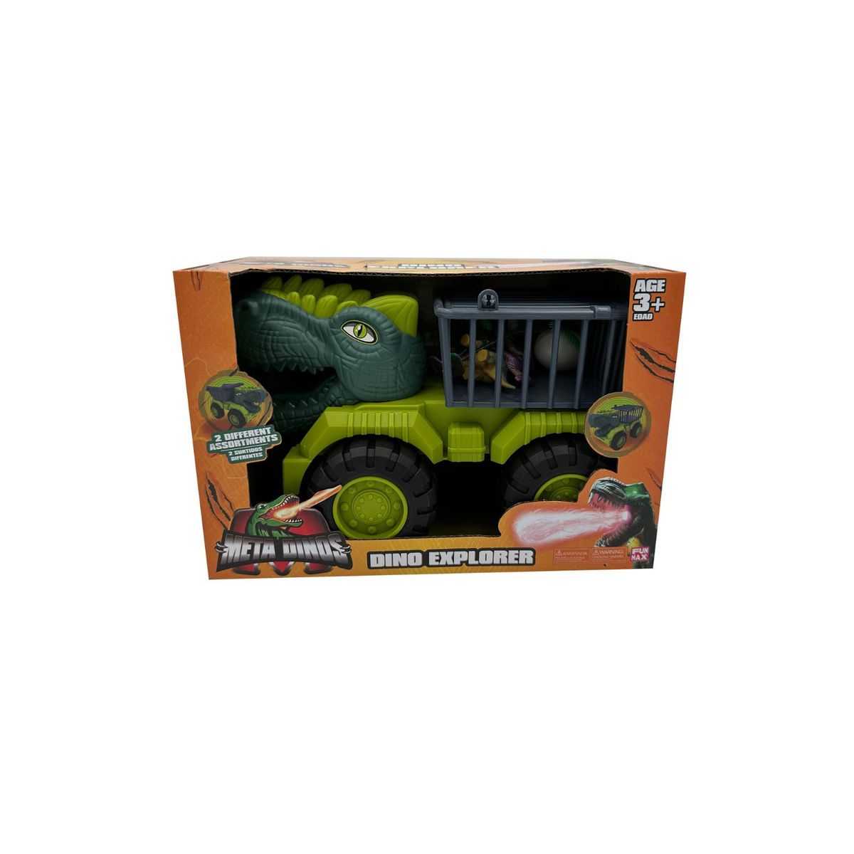 META DINO - Vehículo Free Wheel Dino Truck