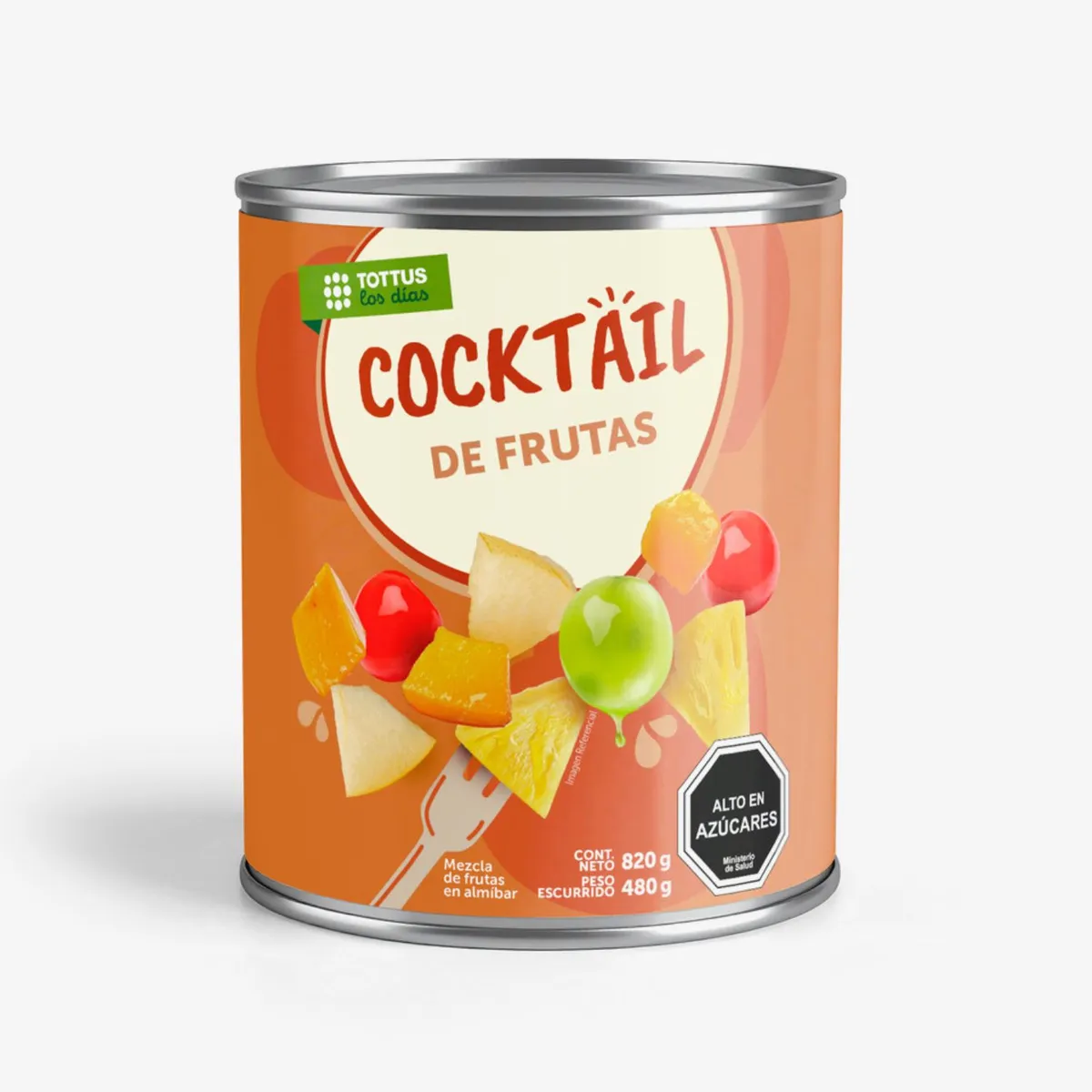 TOTTUS - COCKTAIL DE FRUTAS HS TOTTUS 820 GR