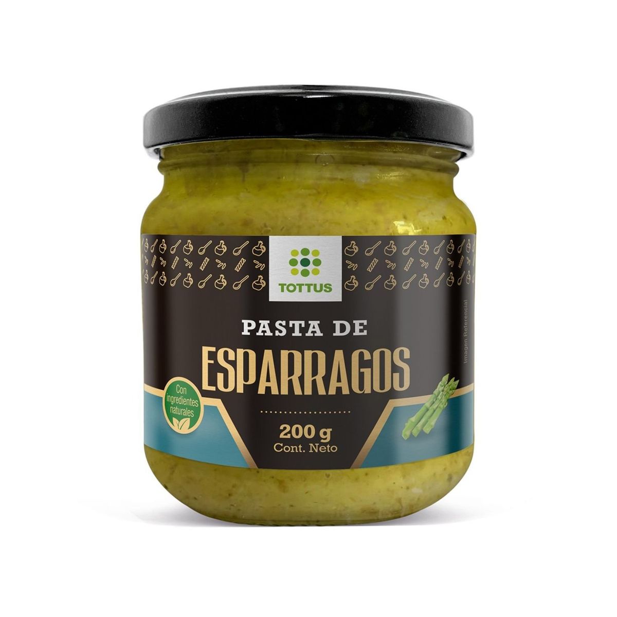 TOTTUS - Pasta de Espárragos Verde Tottus 200 g