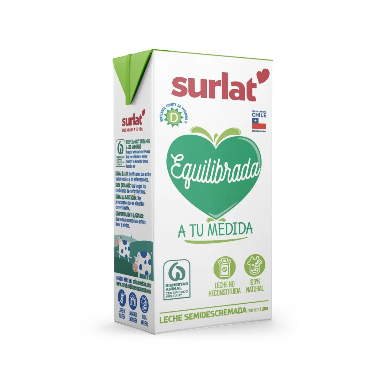 SURLAT - Leche Semi Descremada Surlat 1 L