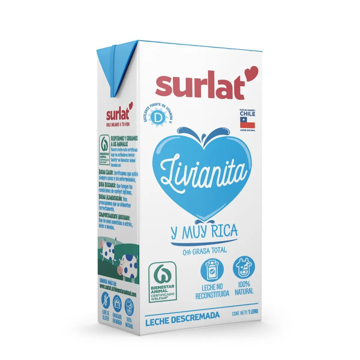 SURLAT - Leche Descremada Surlat 1 L