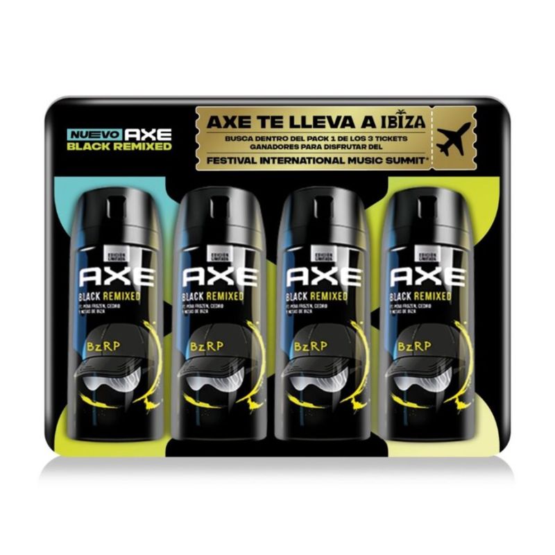 AXE - PACK 4 AXE BZRP 150 ML. GOLDEN TICKET