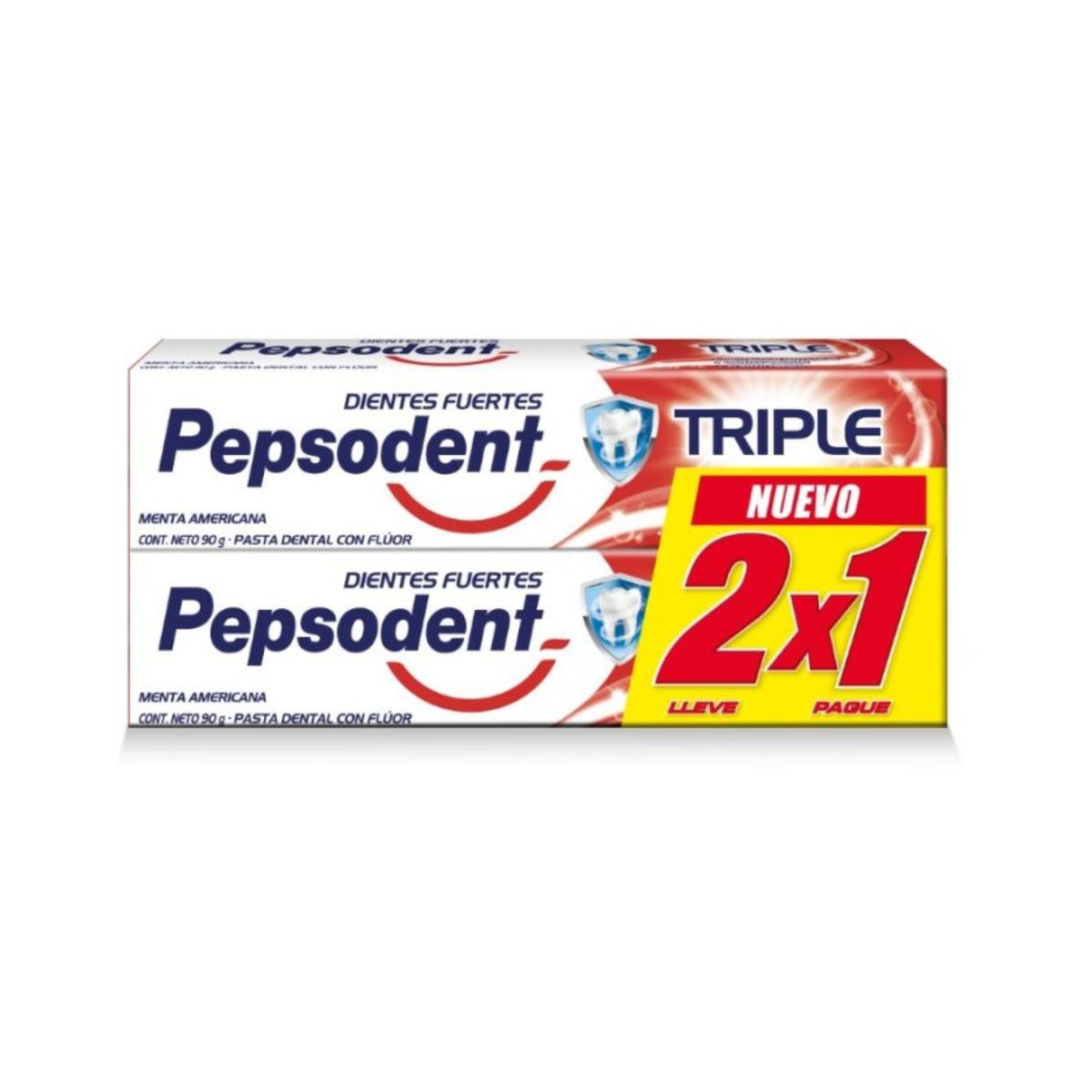 PEPSODENT - Pasta de Dientes Triple Menta Americana Pepsodent 2 x 90 g