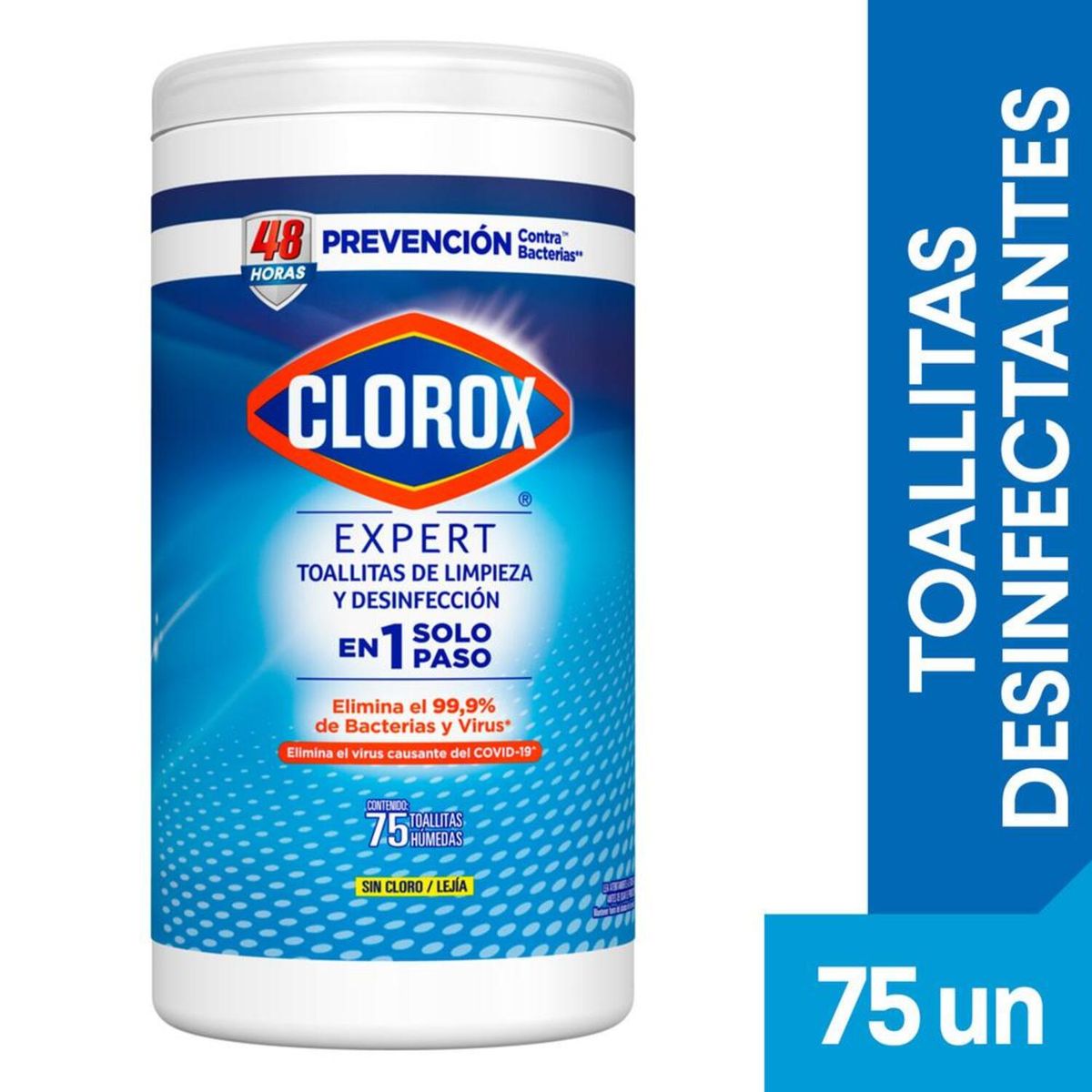 CLOROX - Toallitas Desinfectantes Expert Clorox 75 Un