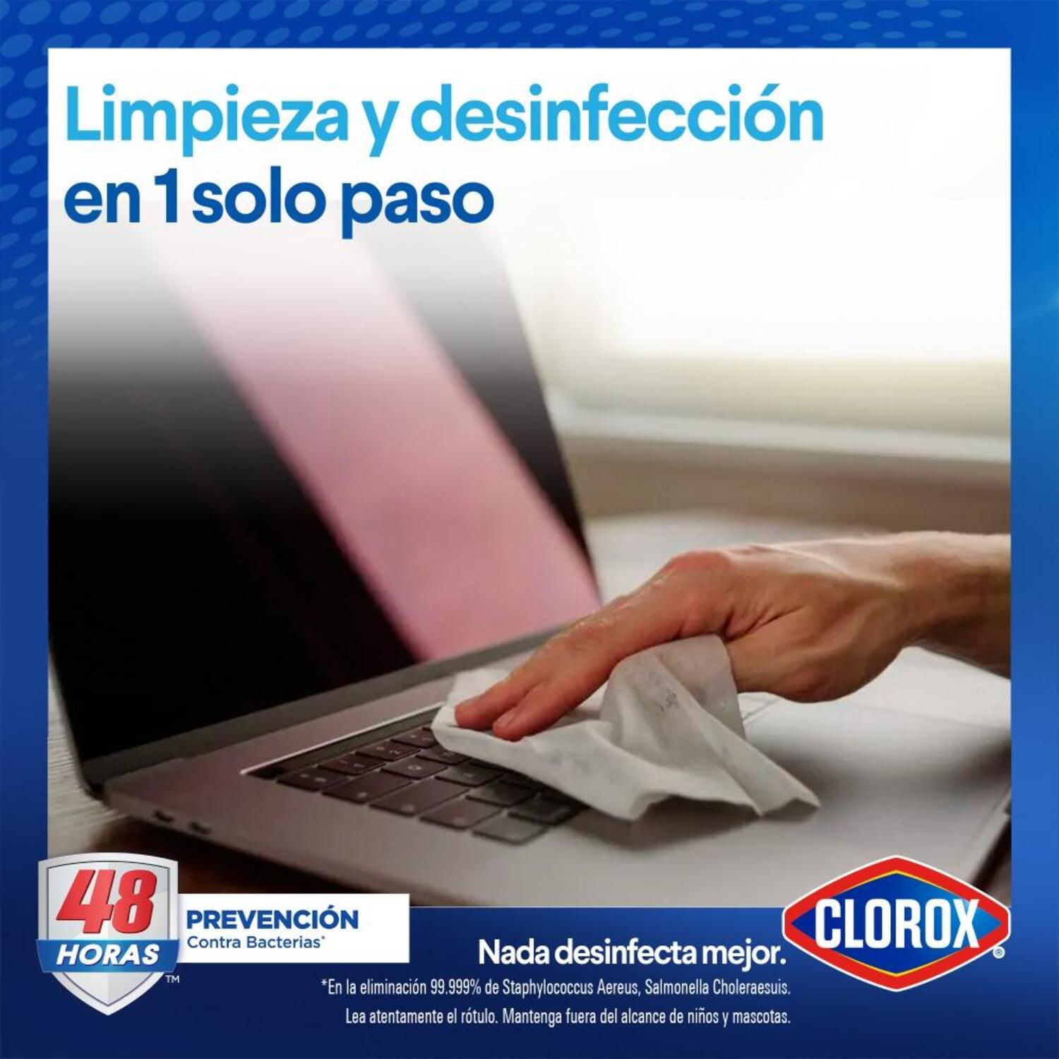 Toallitas Desinfectantes Expert Clorox 75 Un | Tottus Chile
