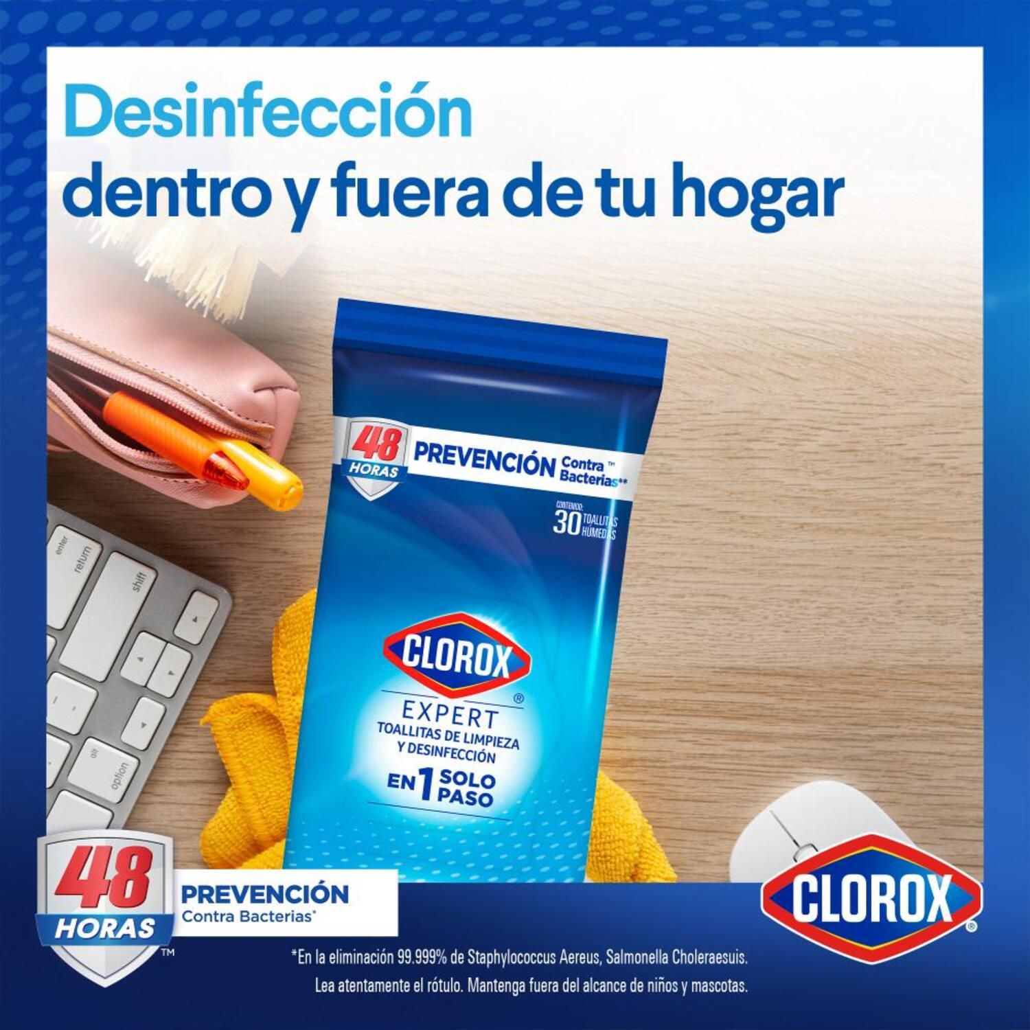 Toallitas Desinfectantes Expert Clorox 75 Un | Tottus Chile