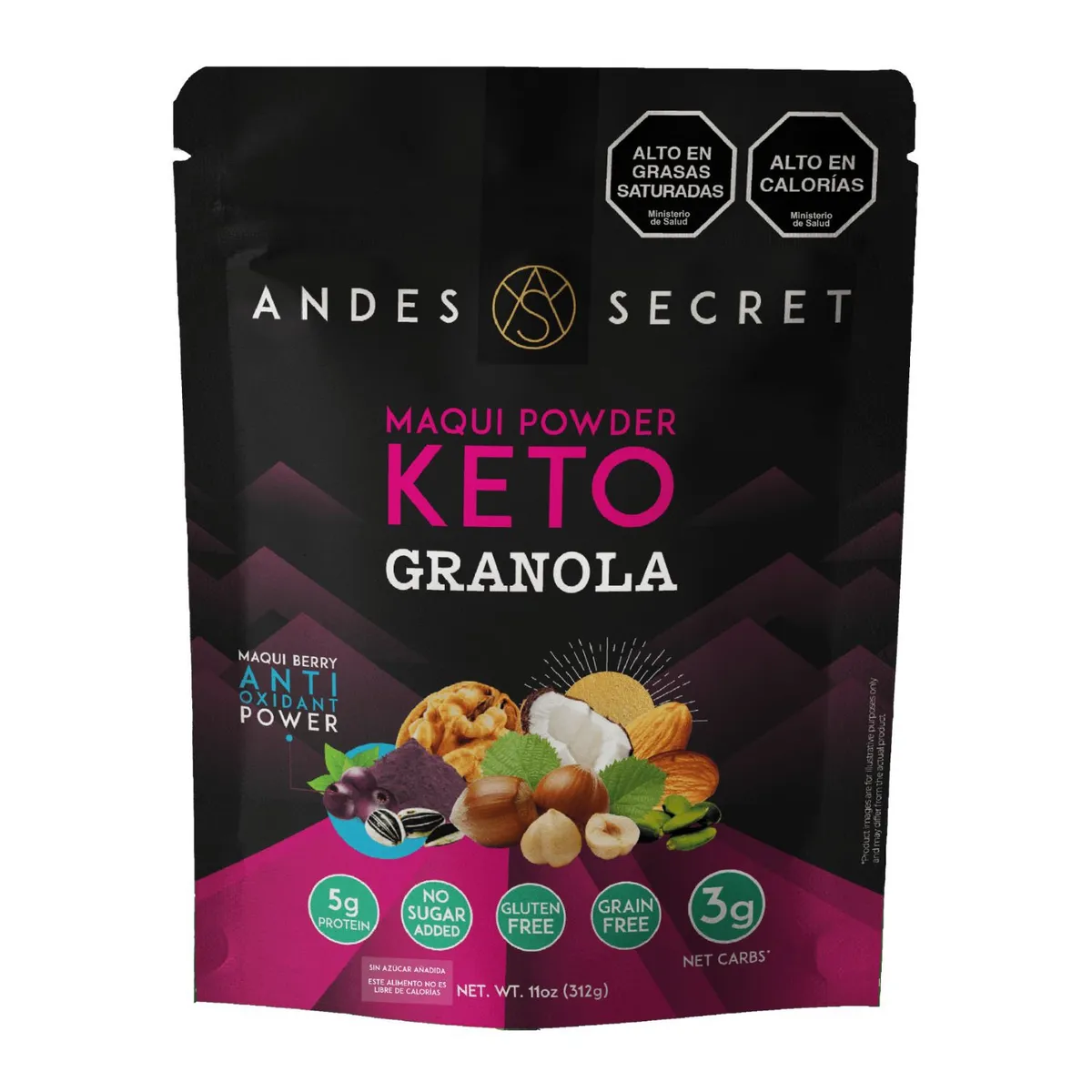 ANDES SECRET - Granola Keto Maqui Powder Andes Secret 312 g