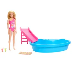 BARBIE - Set Alberca Glam Con Muñeca
