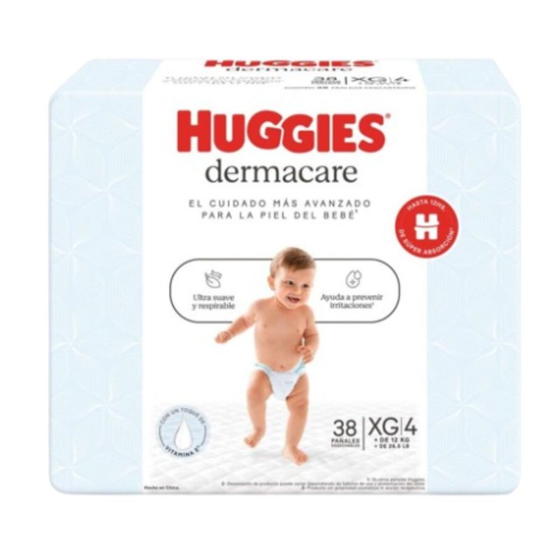 HUGGIES - Pañales Desechables Dermacare XG Huggies 38 Un