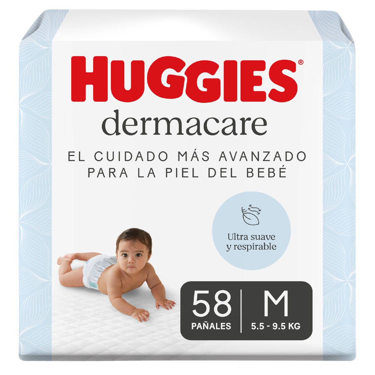 HUGGIES - Pañales Desechables Huggies Dermacare Etapa 2 Talla M 58 Un