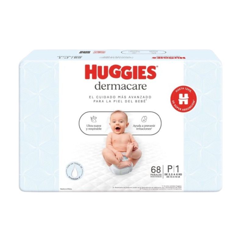 HUGGIES - Pañales Desechables Dermacare P Huggies 68 Un