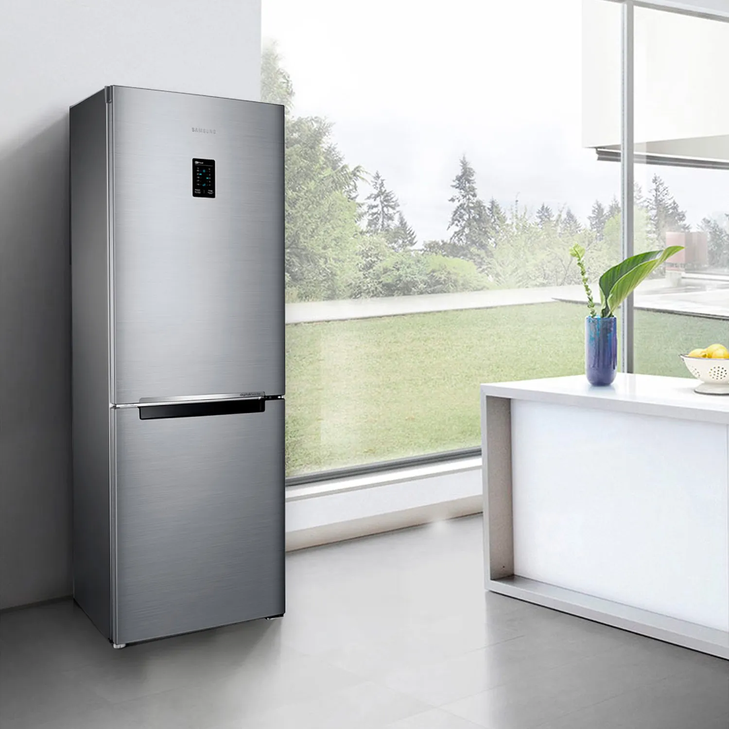 Refrigerador 339Lt Bmf No Frost Silver Samsung | Tottus Chile