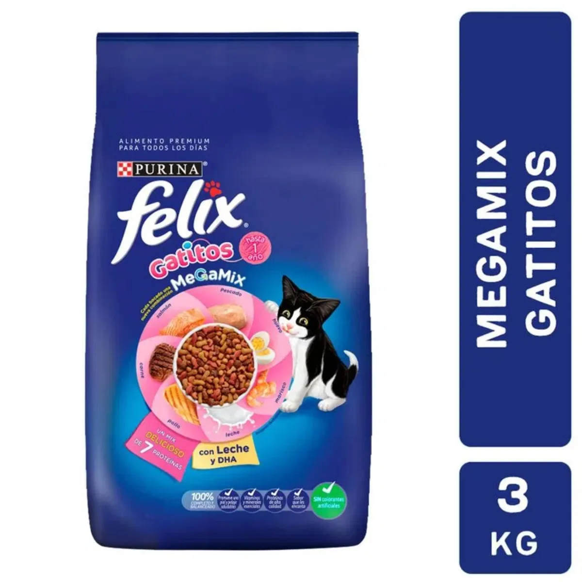 FELIX - Alimento para Gato Megamix Gatitos Felix 3 Kg