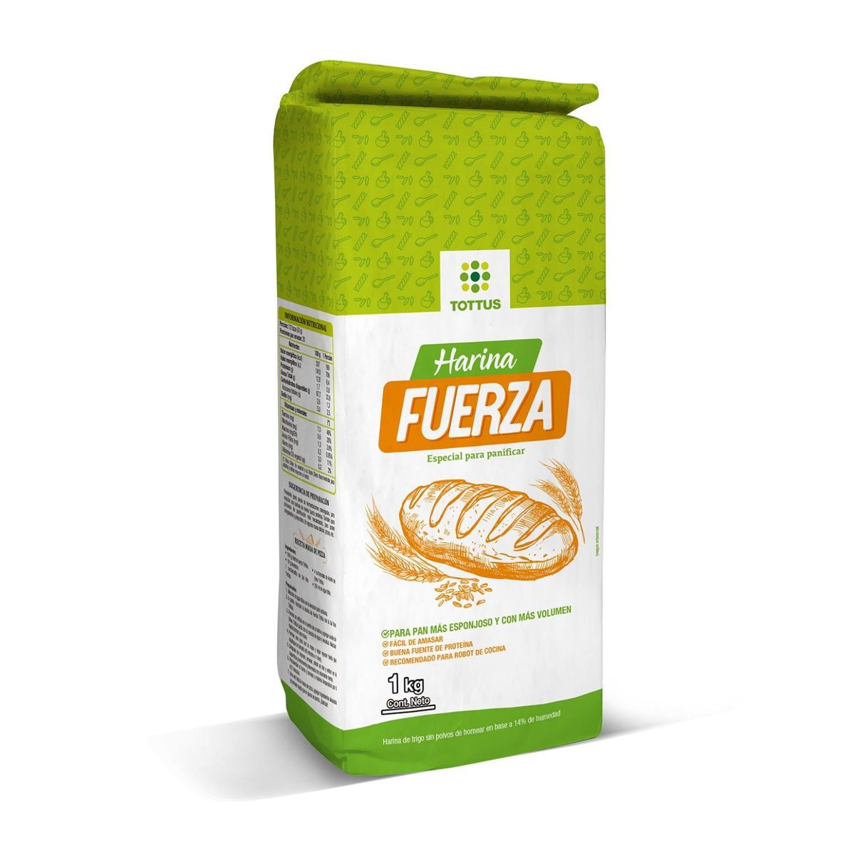 TOTTUS - Harina sin Polvo de Hornear Fuerza Tottus 1 Kg