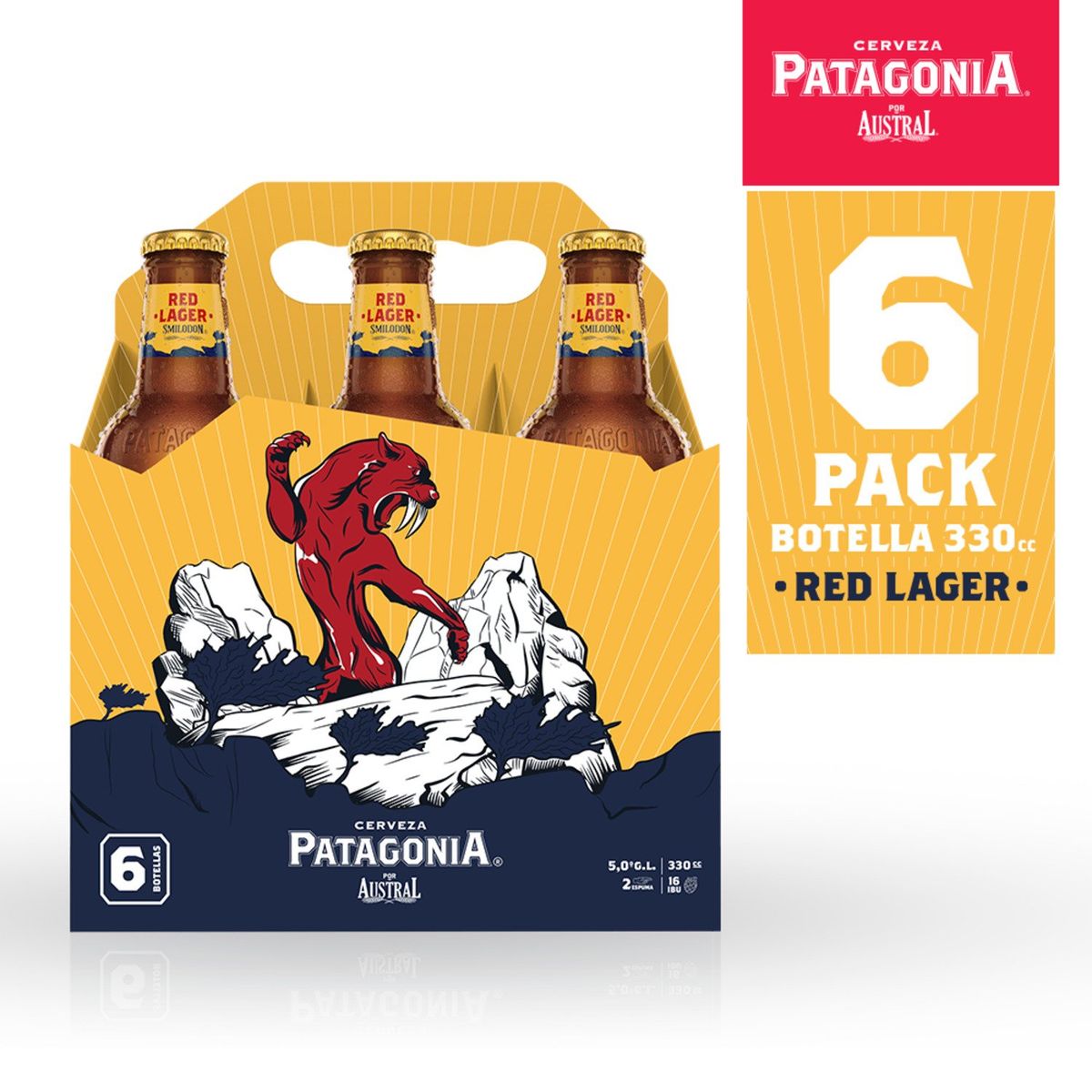 PATAGONIA - CERV RED LAGER LN PATAGONIA 5G 6X330 CC