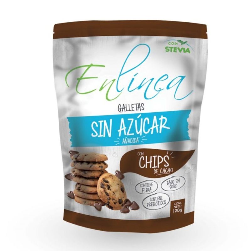 EN LINEA - GALLETAS CHIPS CHOCOLATE EN LINEA 120GR