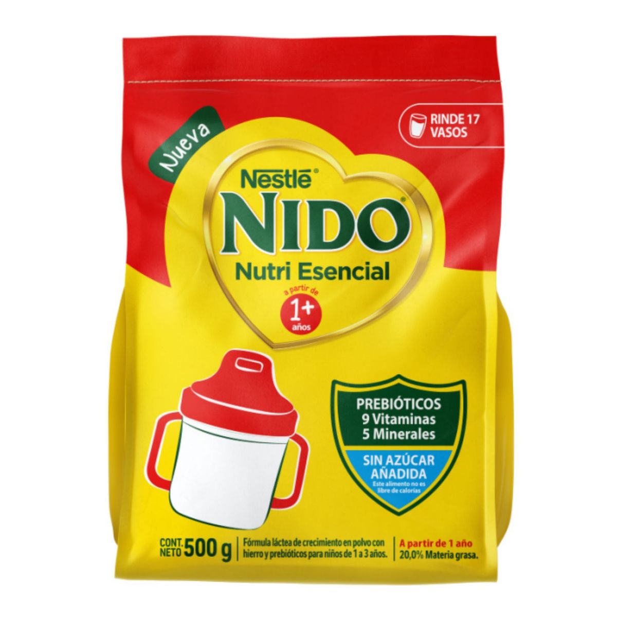 NIDO - Leche en Polvo 1+ Nido 500 g