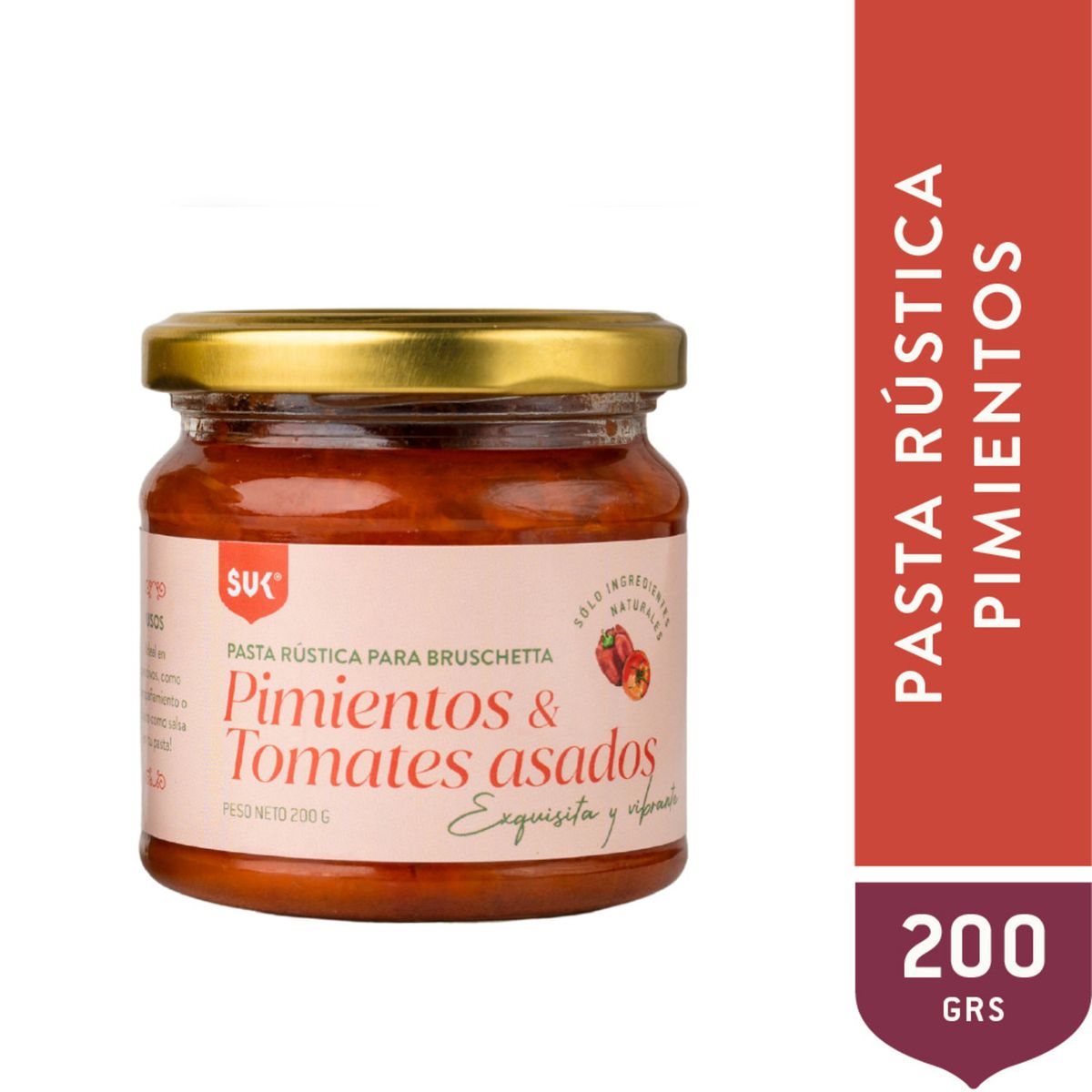 SUK - PASTA RUSTICA PIMIENT y TOMAT ASAD 200G