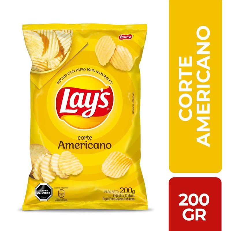 LAYS - Papas Fritas Corte Americano Lays 200 g