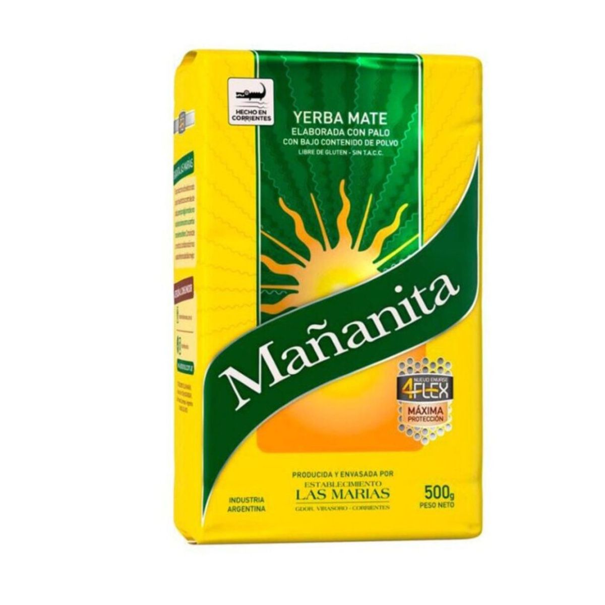 MAÑANITA - Yerba Mate Suave Bajo Polvo Mañanita 500 g