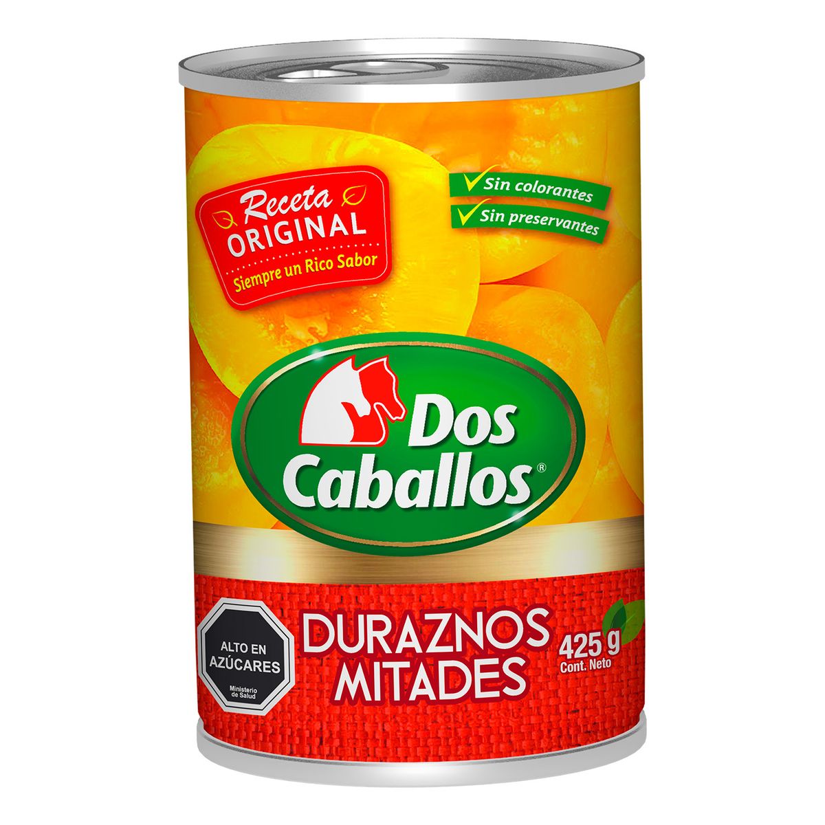 DOS CABALLOS - Duraznos en Mitades Dos Caballos 425 g