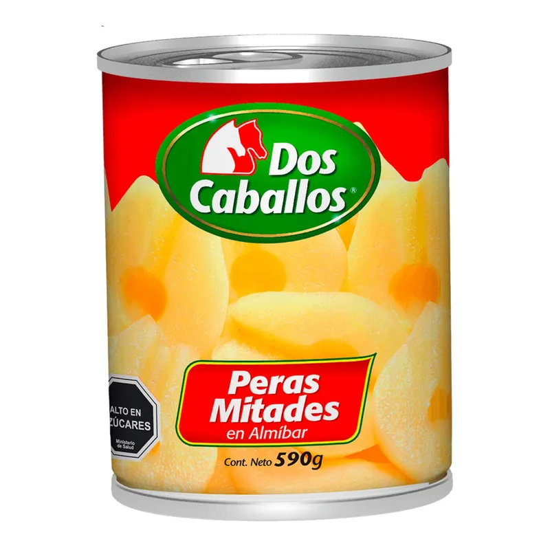 DOS CABALLOS - Pera en Mitades Almíbar Dos Caballos 590 g