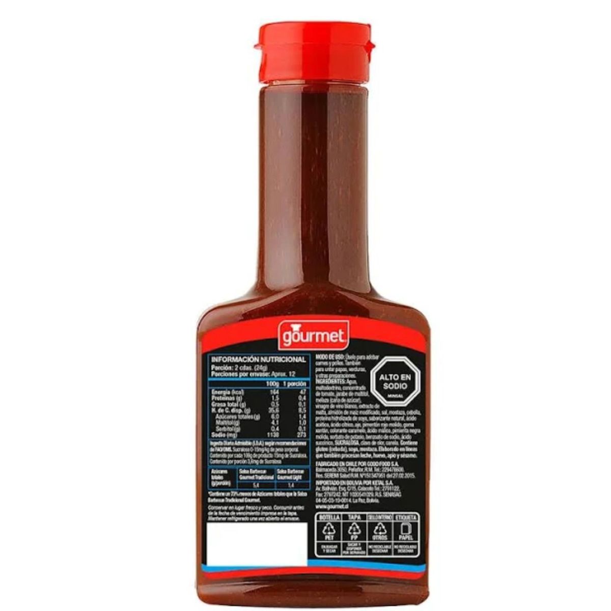 GOURMET - Salsa BBQ Light Gourmet 280 g