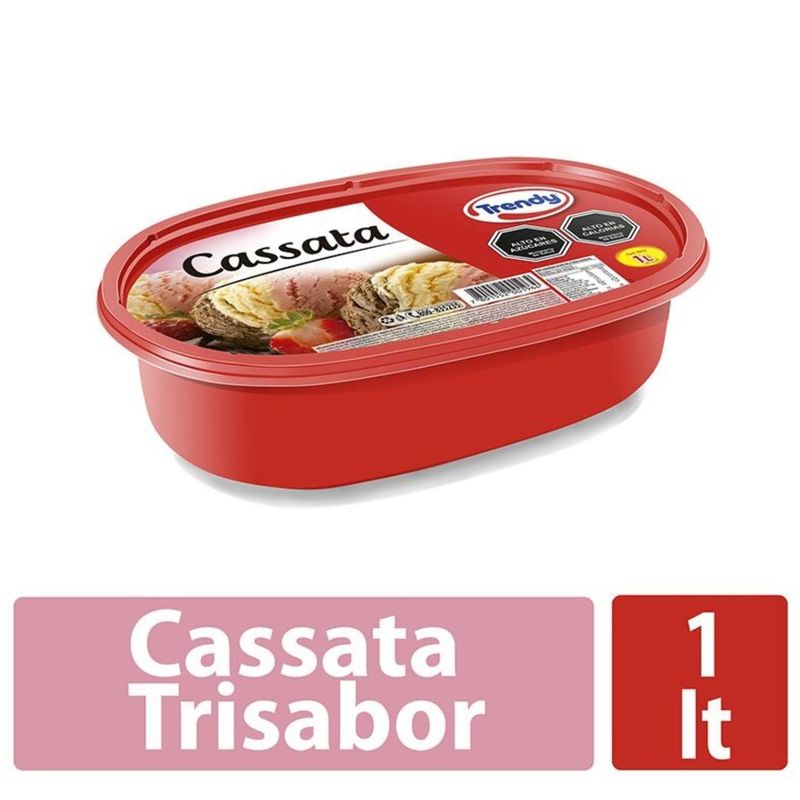 TRENDY - Helado de Leche Trisabor Cassata Trendy 1 L