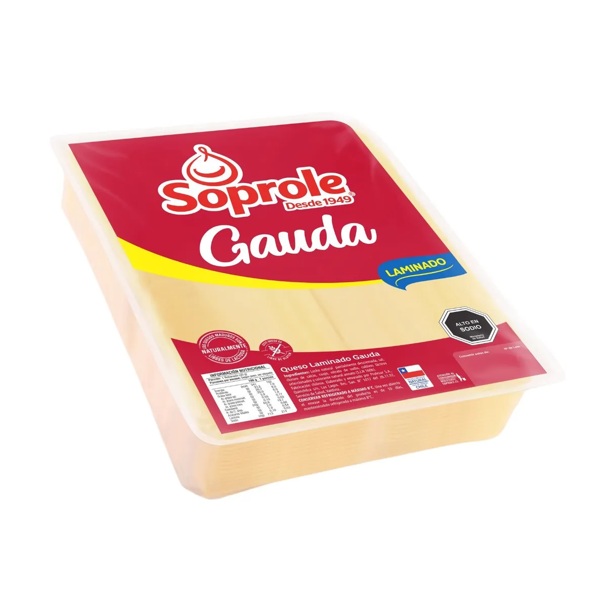 SOPROLE - Queso Gauda Laminado Soprole a Granel