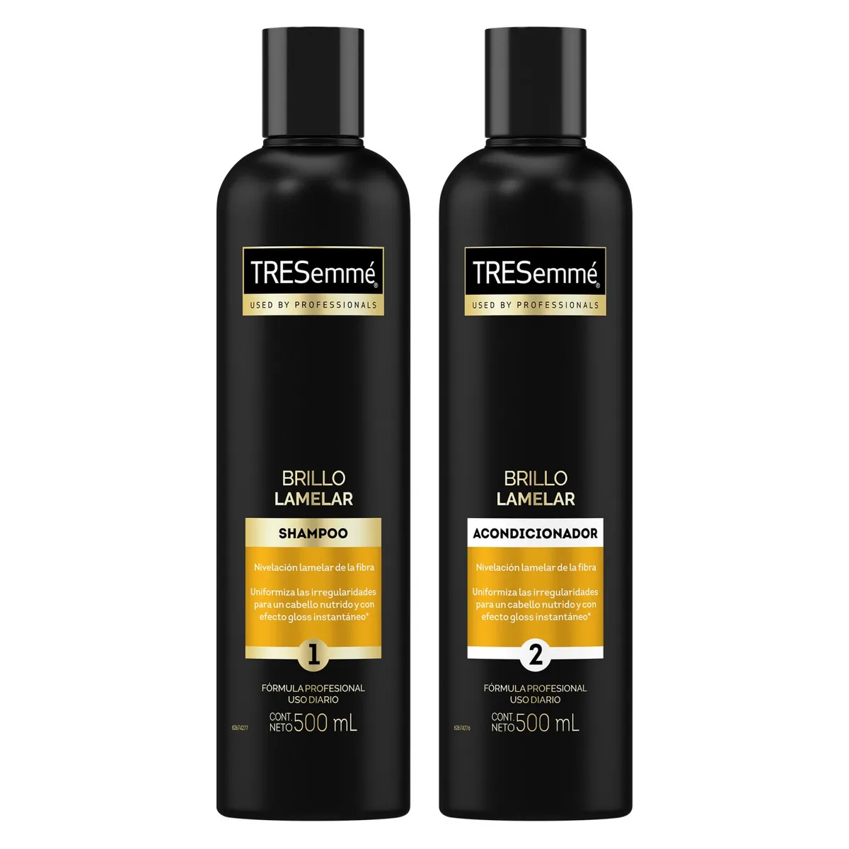 TRESEMME - Pack Shampoo y Acondicionador Brillo Lamelar Tresemme 2x500 ml
