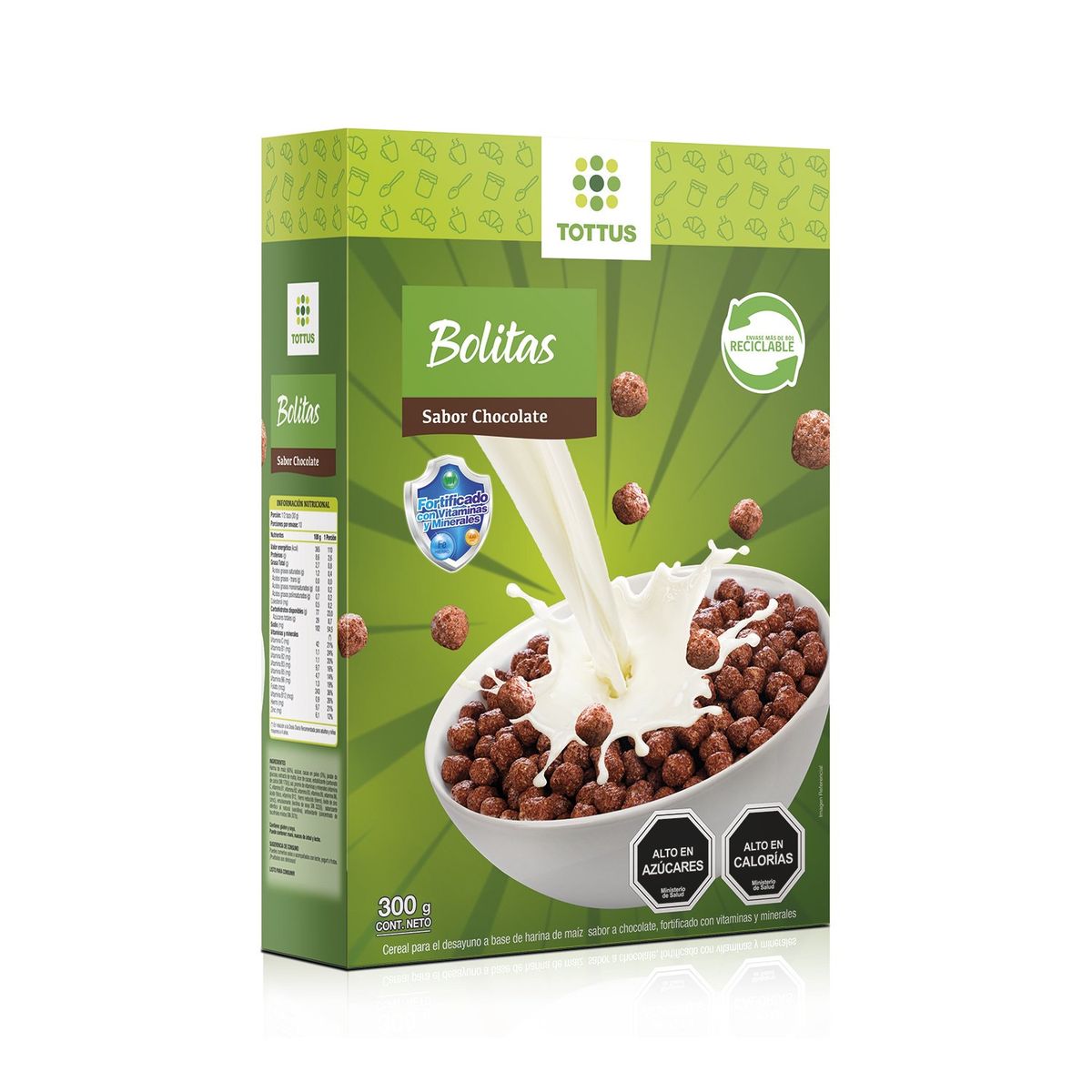 TOTTUS - Cereal Bolitas de Chocolate Tottus 300 g