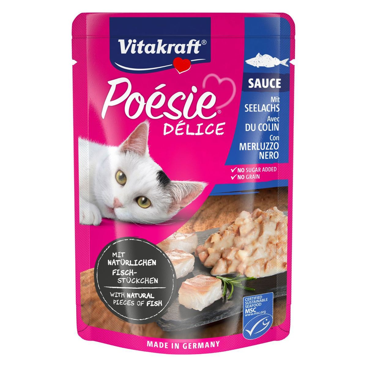 VITAKRAFT - Alimento Húmedo para Gatos Poesie Sabor Pescado Vitakraft 85 g