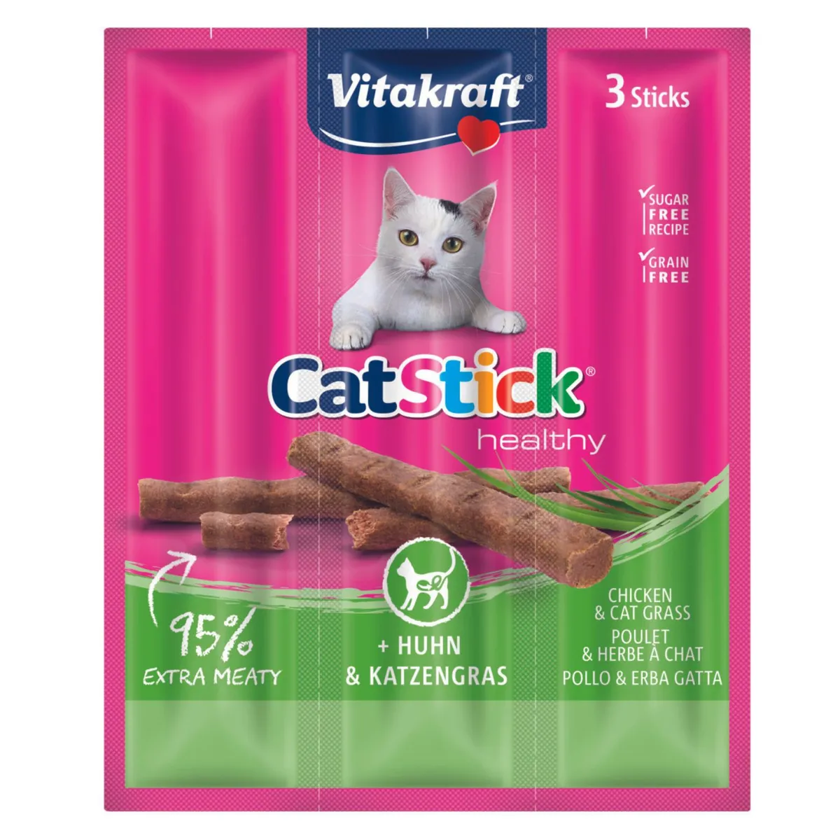 VITAKRAFT - Snack para Gatos Catstick Sabor Pollo Vitakraft 18 g