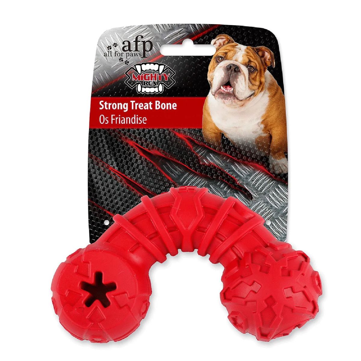 MIGHTYREX - Juguete para Perro Hueso Curvo Mightyrex Un