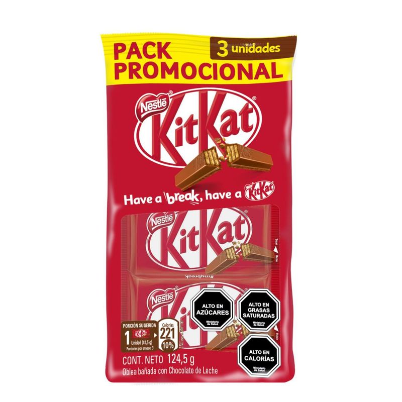 KIT KAT - Pack Chocolate Kit Kat 124 g
