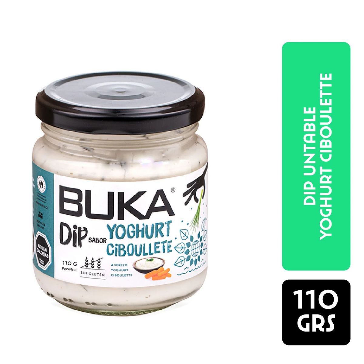 BUKA - Aderezo Dip Untable Sabor Yoghurt Ciboullete Buka 110 g