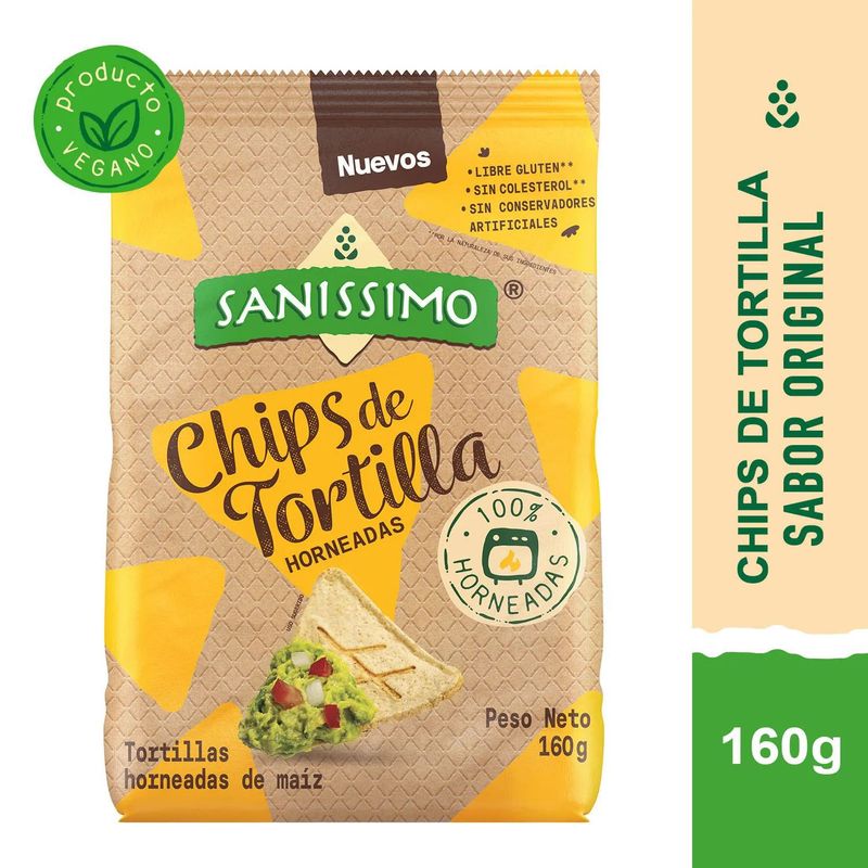 SANISSIMO - Chips de Tortilla de Maiz Sanissimo 160 g