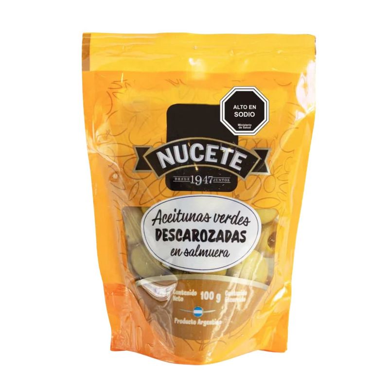 NUCETE - Aceitunas Verdes Descarozadas Doypack Nucete 100 g